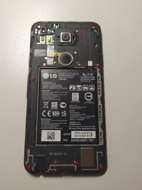 Figure 3: Remove all screws